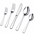 Manishaware Mirror Polished Silver 15 Pcs Stainless Steel Cutlery Set for Dining Table, Dishwasher Safe Glossy Flatware (3 spoon set + 3 forks set + 3 Butter knife + 3 Dessert Spoon + 3 Fruit Fork)