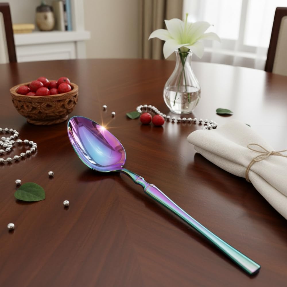 Manishaware Classic Rainbow 12 Pcs Stainless Steel Cutlery Set