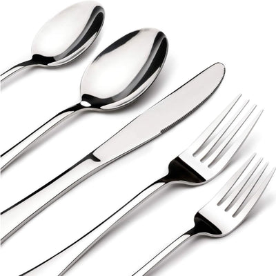 Silver Premium Cutlery Set Mirror Design