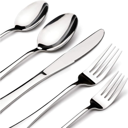 Silver Premium Cutlery Set Mirror Design