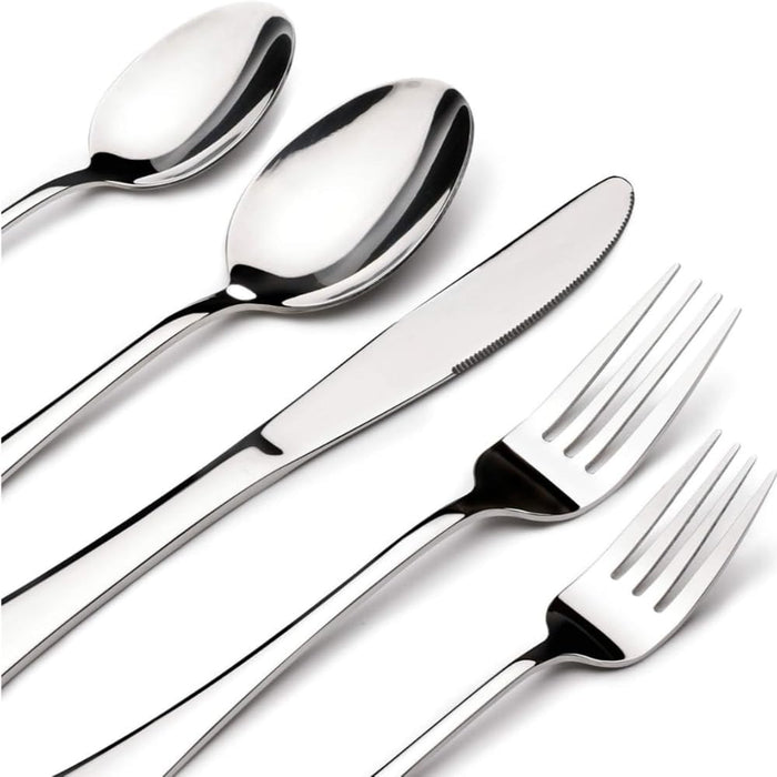 Silver Premium Cutlery Set Mirror Design