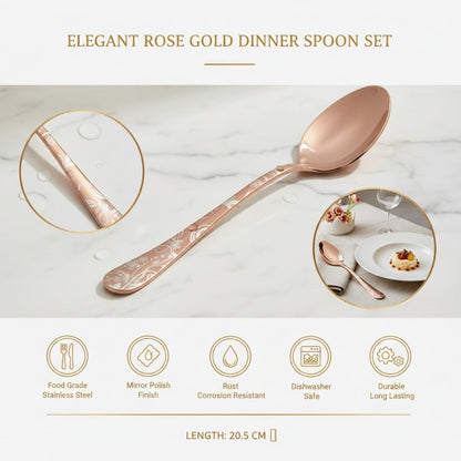 Dinner Spoon Floral Design