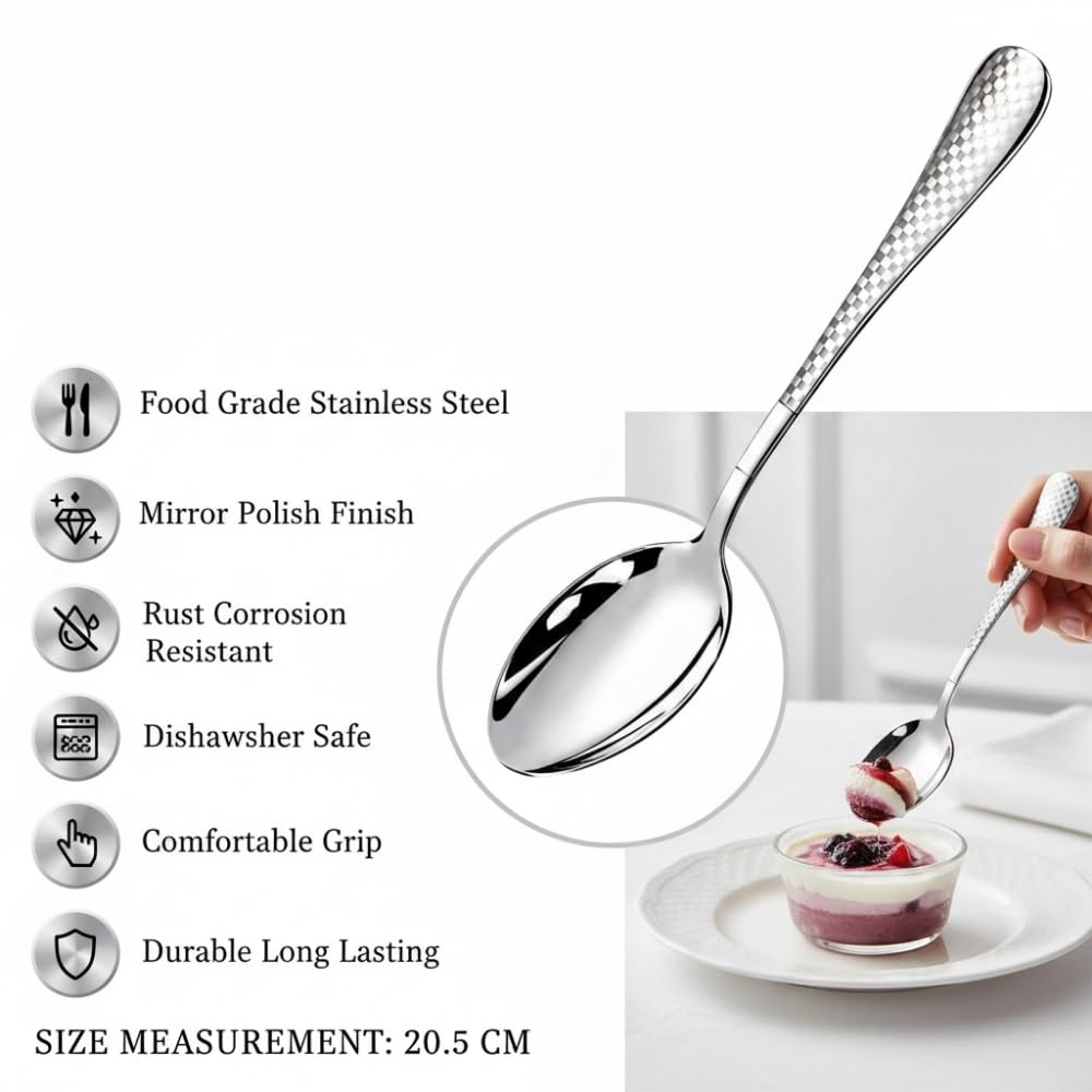 Manishaware Checkered Stainless Steel Cutlery Set
