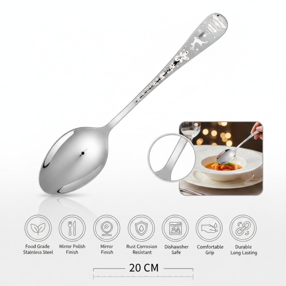 Manishaware Christmas Stainless Steel Cutlery Set