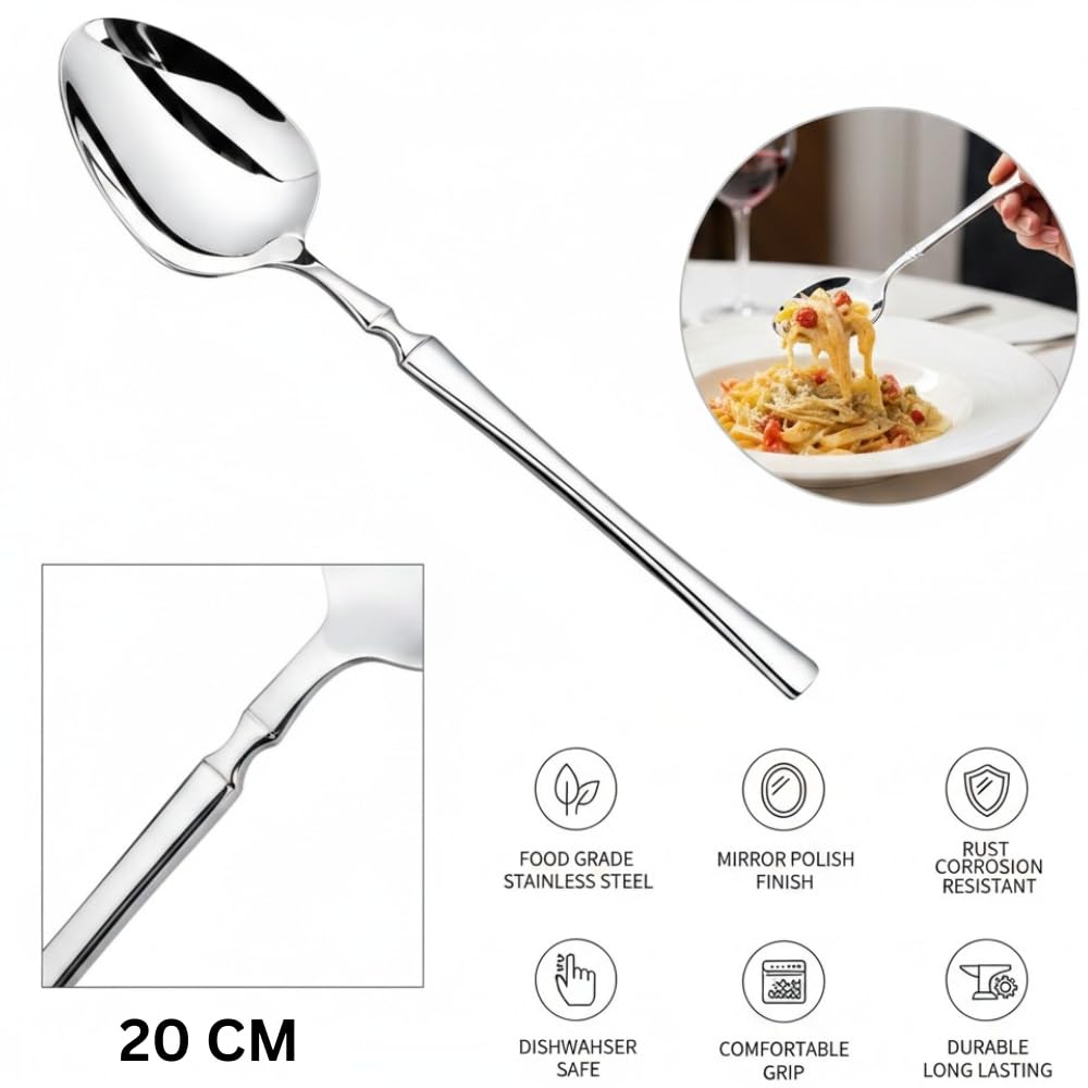 Manishaware Classic Silver 24 Pcs Stainless Steel Cutlery Set