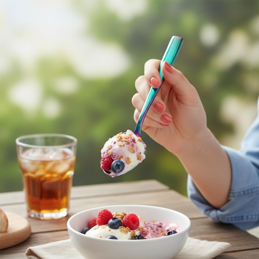 Rainbow Dinner Spoon Mirror Design