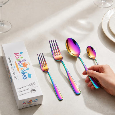 Rainbow Essential Cutlery Set Mirror Design