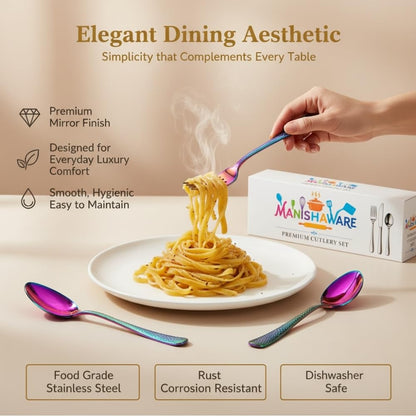 Essential Cutlery Set Hammer Design