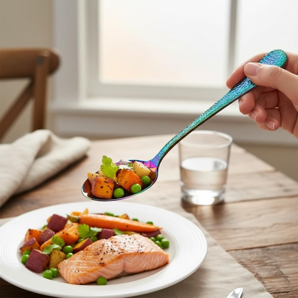Manishaware Hammered Stainless Steel Cutlery Set