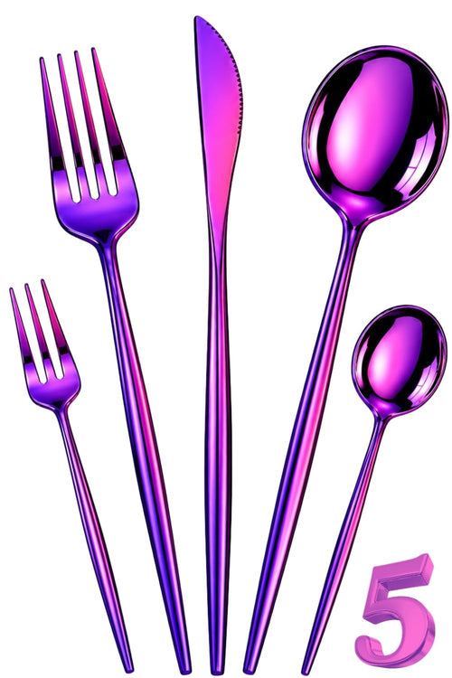 Pink Premium Cutlery Set Slim Design