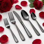 Black Mirror premium cutlery set, 30 Pcs family pack, a perfect wedding, housewarming, corporate and festival gift
