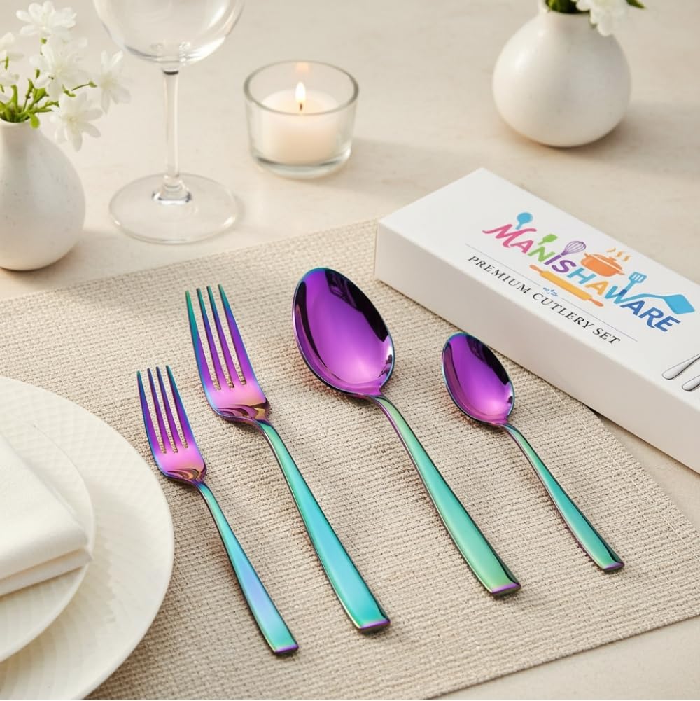 Rainbow Essential Cutlery Set Mirror Design