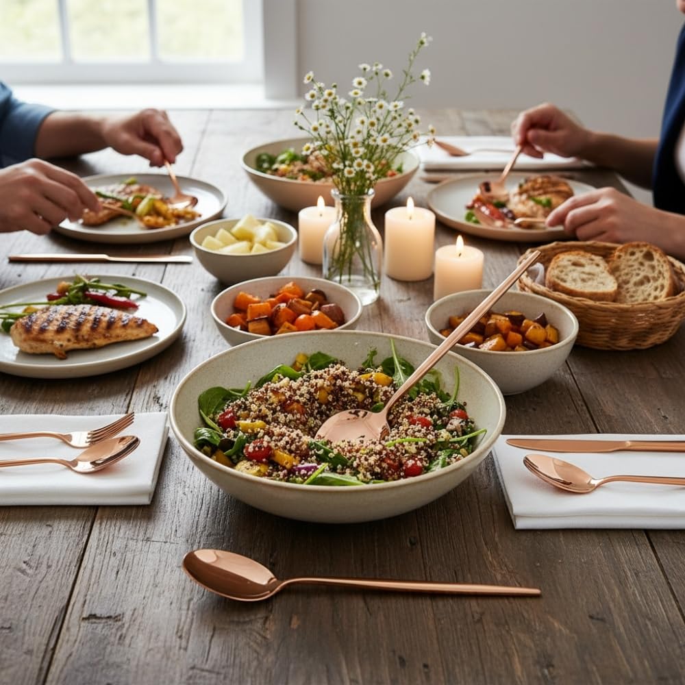 Manishaware Slim Handle Stainless Steel Cutlery Set