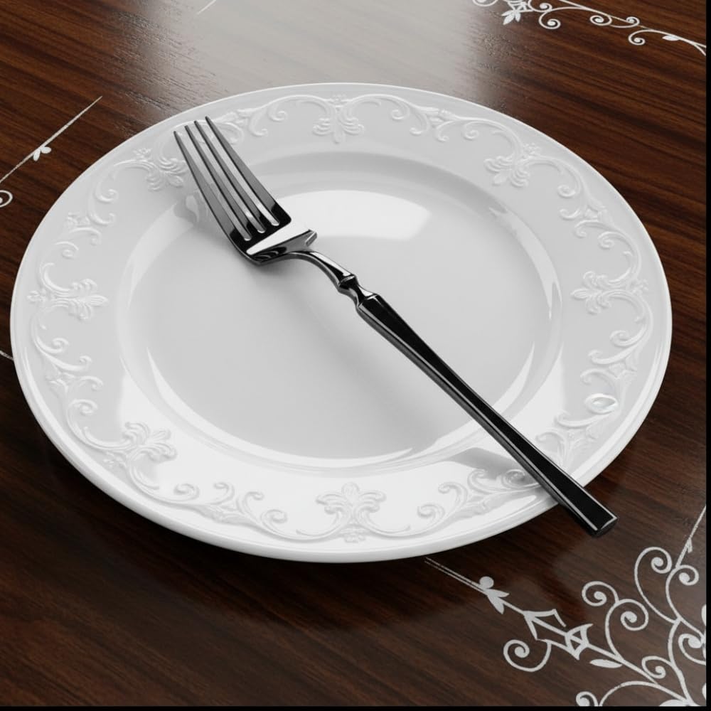 Manishaware Stylish Stainless Dinner Steel Fork set for Kitchen or Dining Table