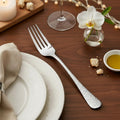 Manishaware 12 Pcs SILVER Hammered Stainless Dinner Steel Fork set for Kitchen or Dining Table
