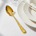 Manishaware Christmas Gold 24 Pcs Stainless Steel Cutlery Set