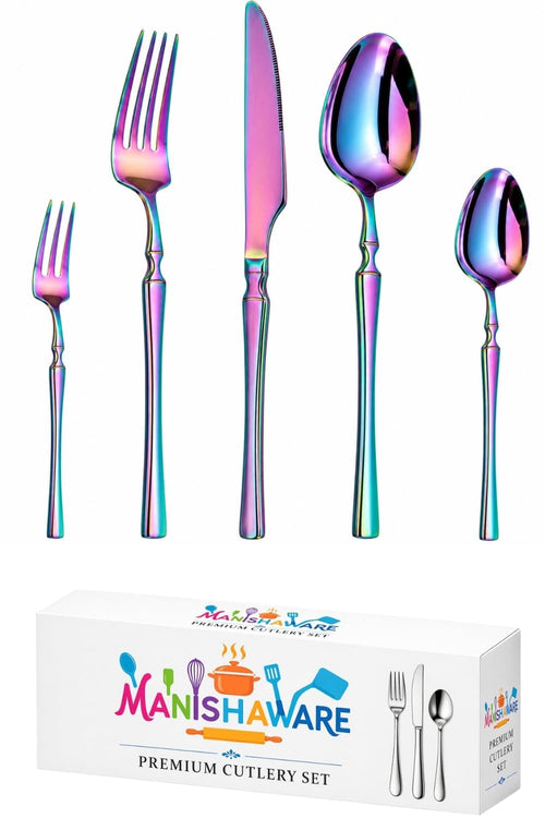 Rainbow Premium Cutlery Set Elegant Design