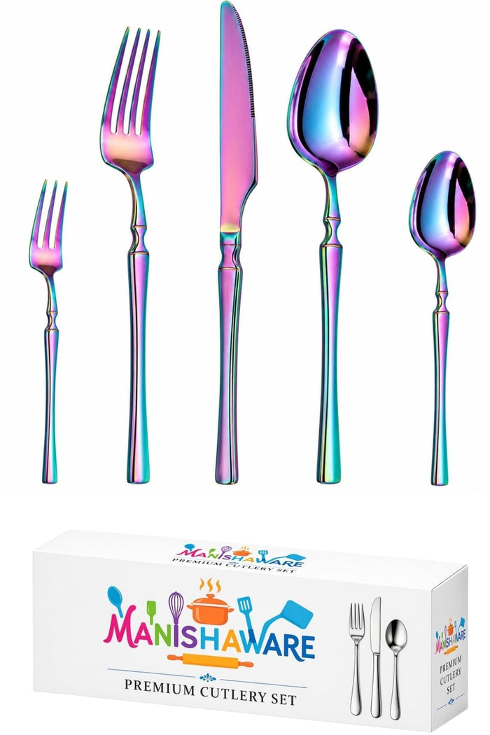 Rainbow Premium Cutlery Set Elegant Design
