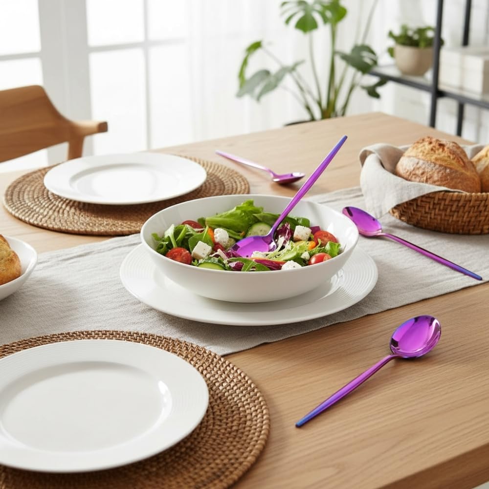 Manishaware Slim Handle Stainless Steel Cutlery Set