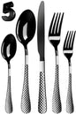 Premium Cutlery Set Checker Design
