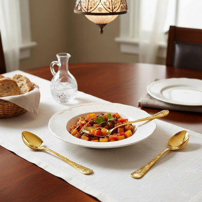 Dinner Spoon Floral Design