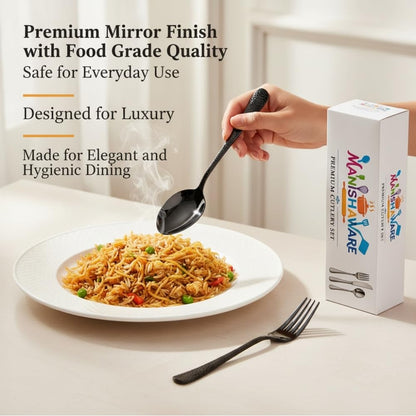 Essential Cutlery Set Hammer Design