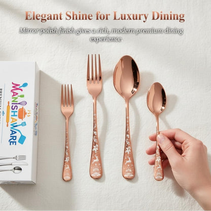 Essential Cutlery Set Festive Design