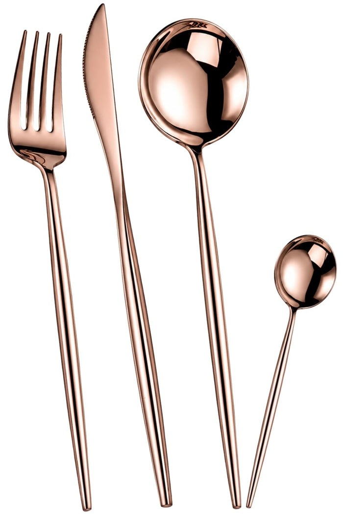 Rosegold Royal Cutlery Set Slim Design
