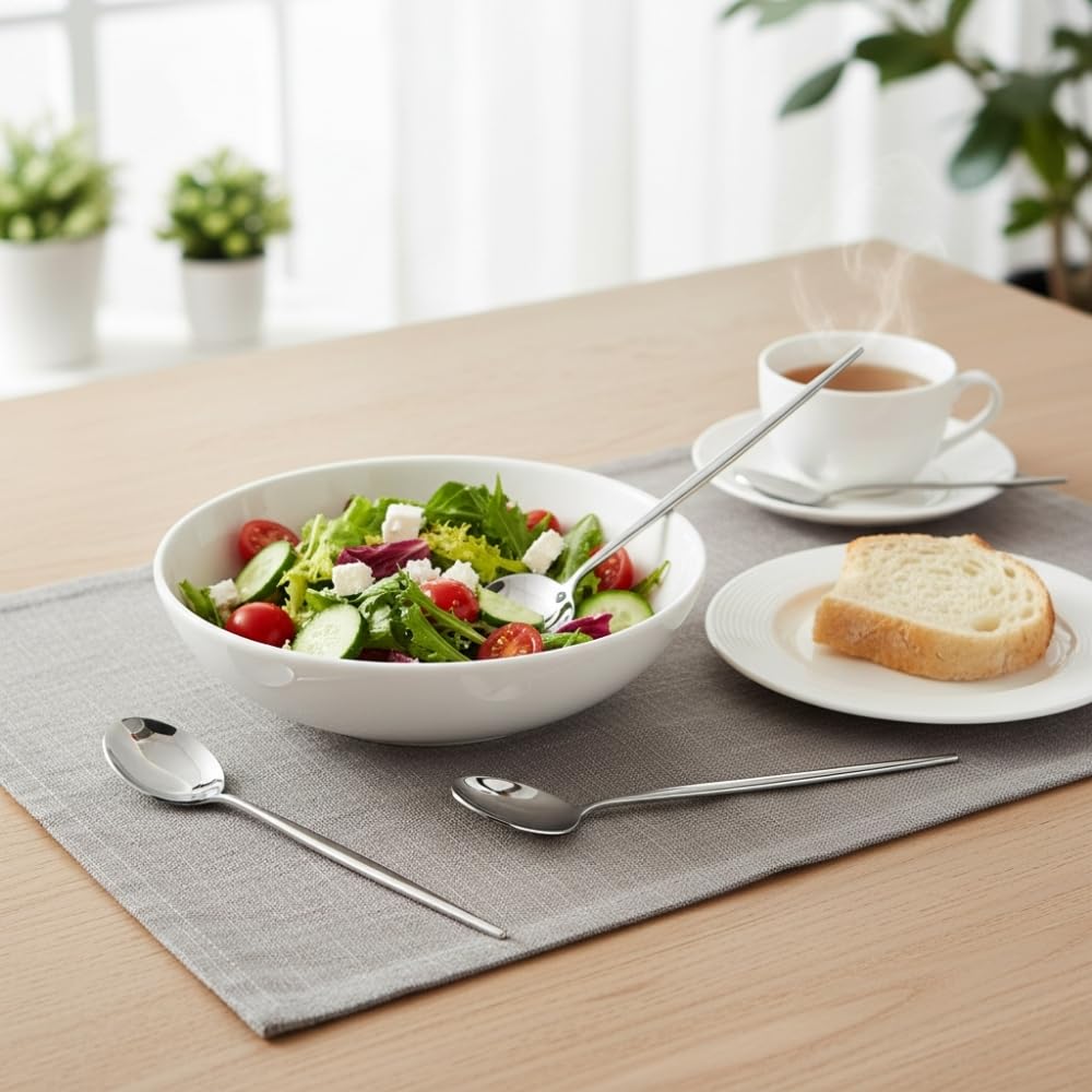 Manishaware Slim Handle Stainless Steel Cutlery Set