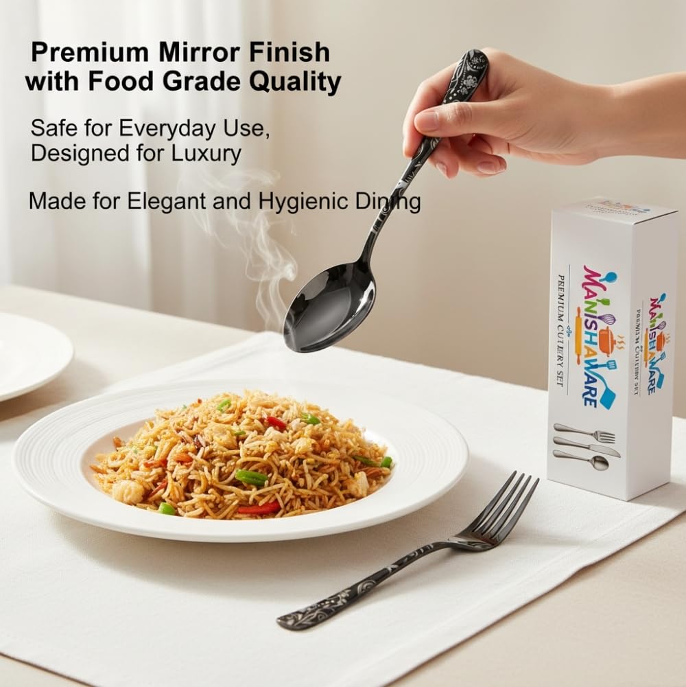 Essential Cutlery Set Floaral Design
