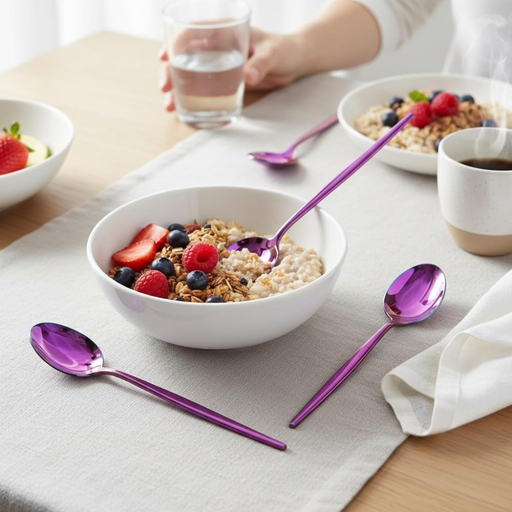 Manishaware Slim Handle Stainless Steel Cutlery Set