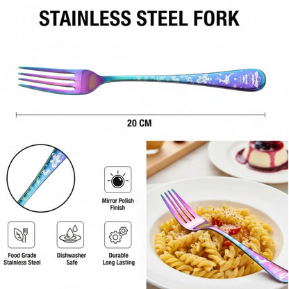 Dinner Fork Festive Design