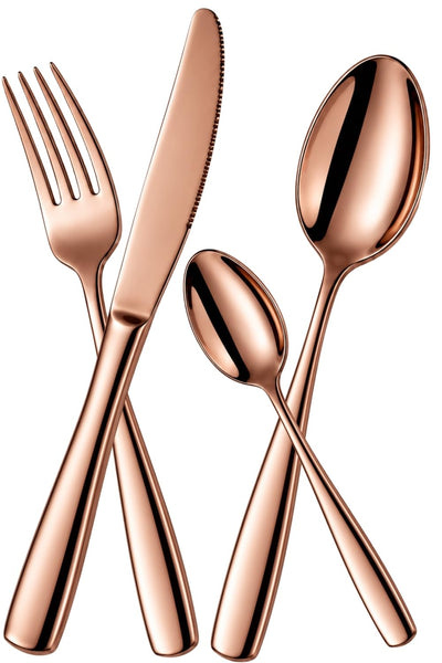 Rosegold Royal Cutlery Set Mirror Design