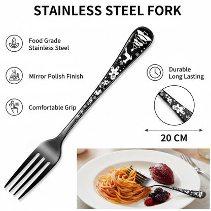 Dinner Fork Festive Design