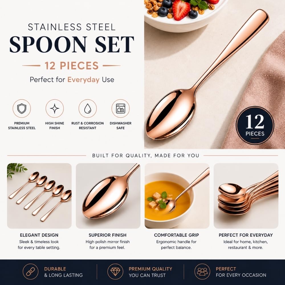 Manishaware Mirror Polished Stainless Steel Cutlery Set