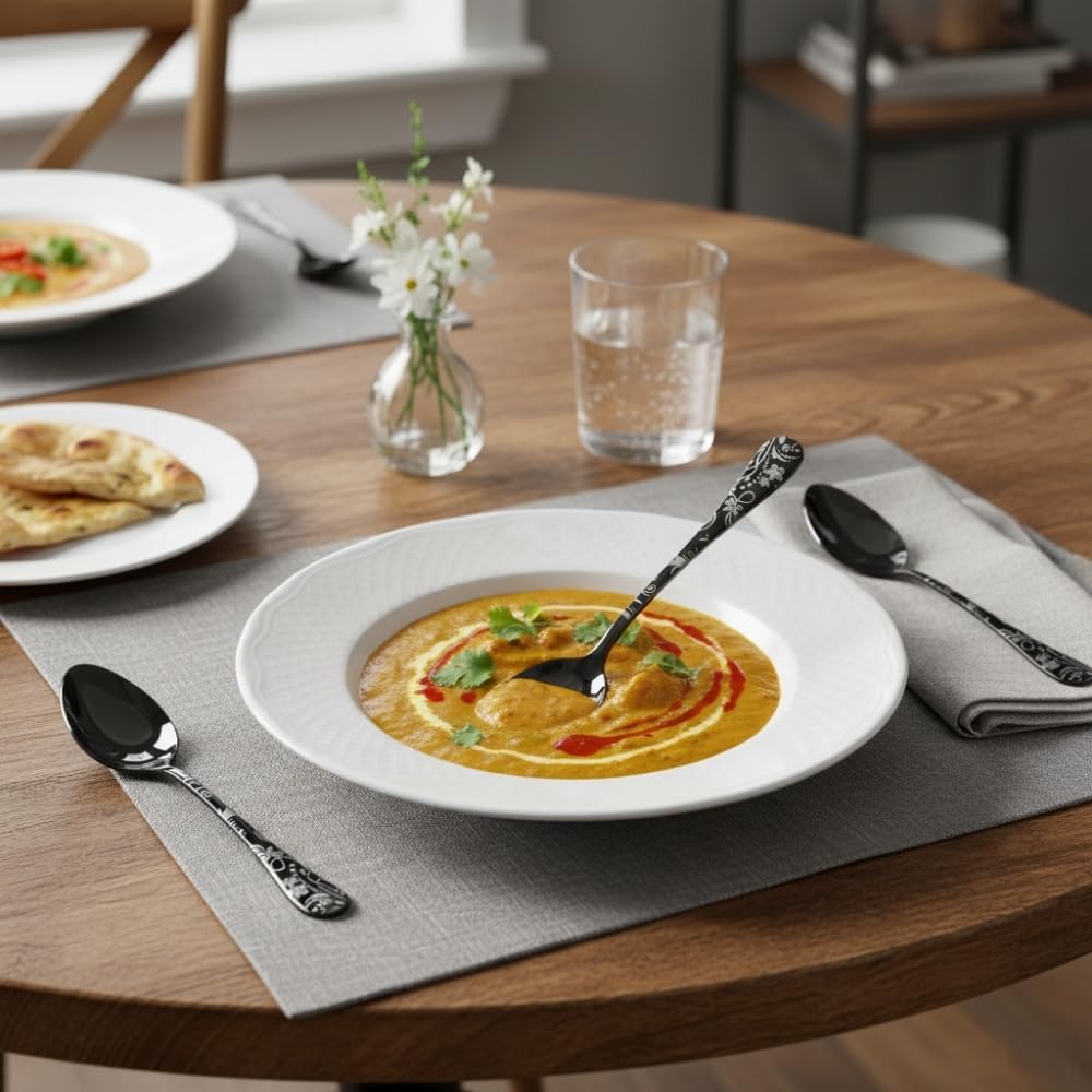 Dinner Spoon Floral Design