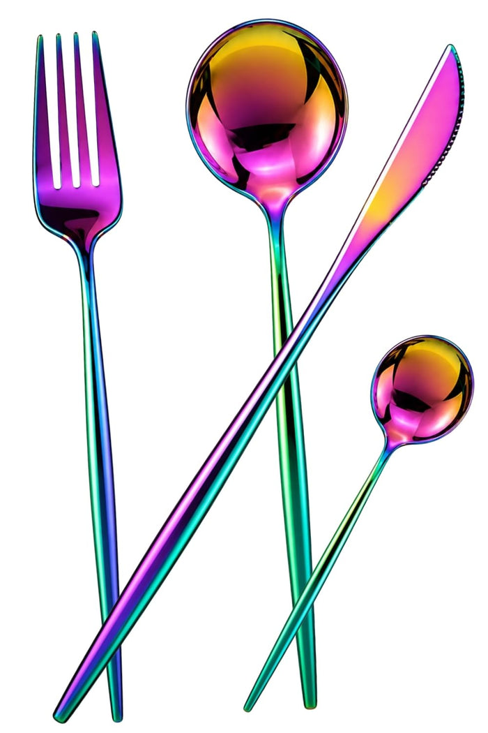 Rainbow Royal Cutlery Set Slim Design