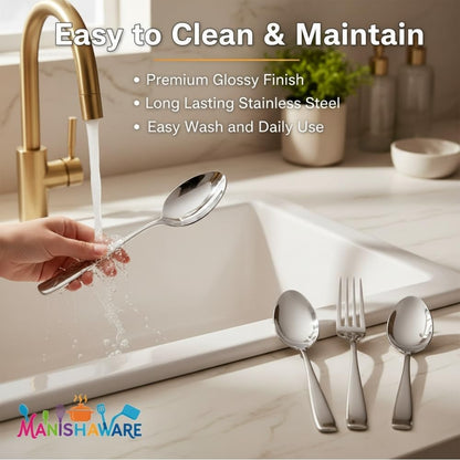 Essential Cutlery Set Mirror Design