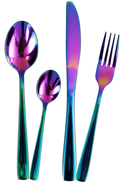 Rainbow Royal Cutlery Set Mirror Design