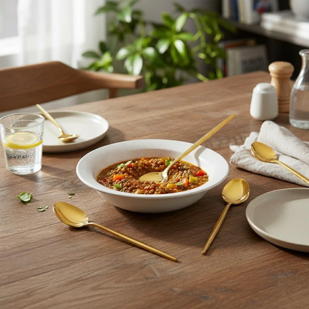 Manishaware Slim Handle Stainless Steel Cutlery Set