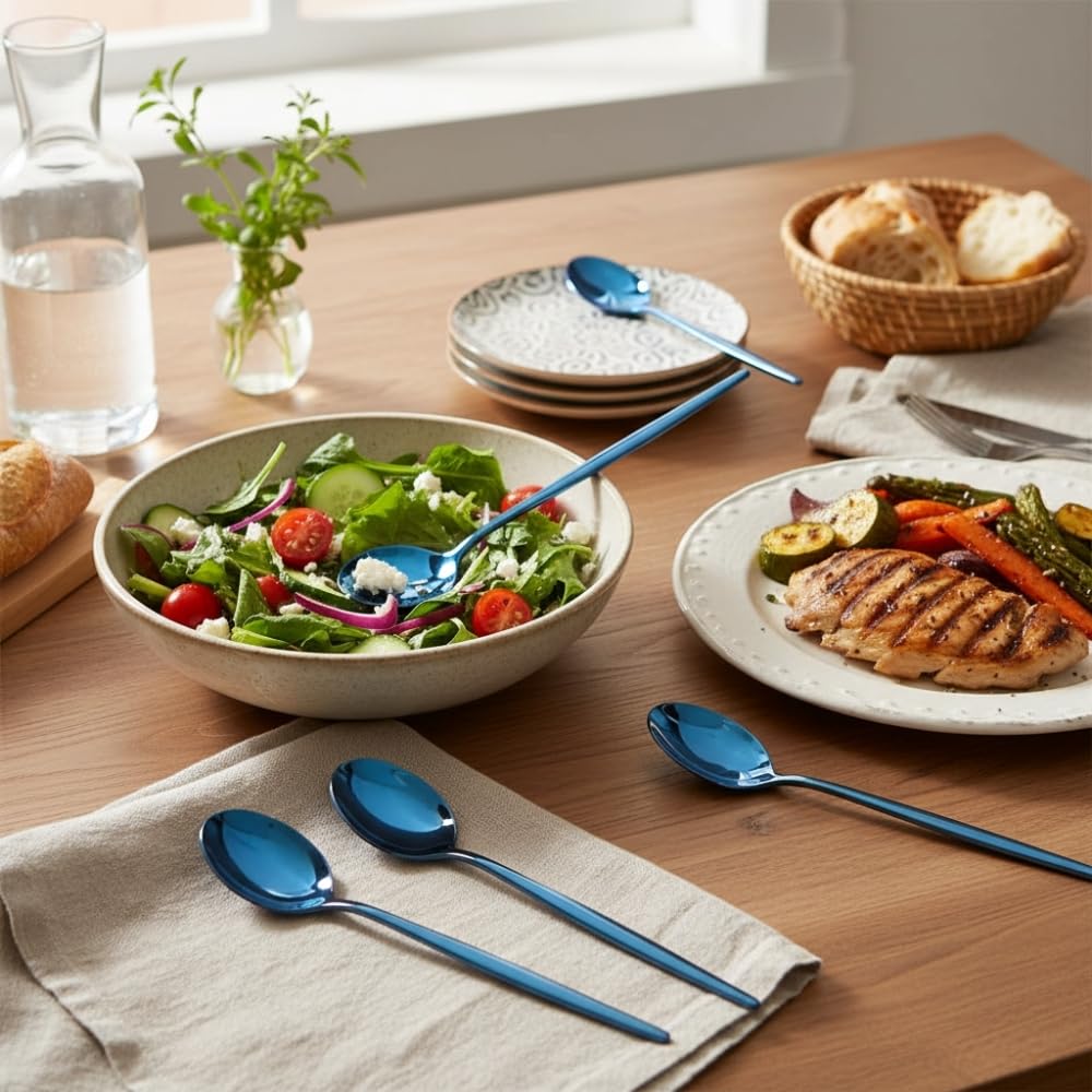 Manishaware Slim Handle Stainless Steel Cutlery Set