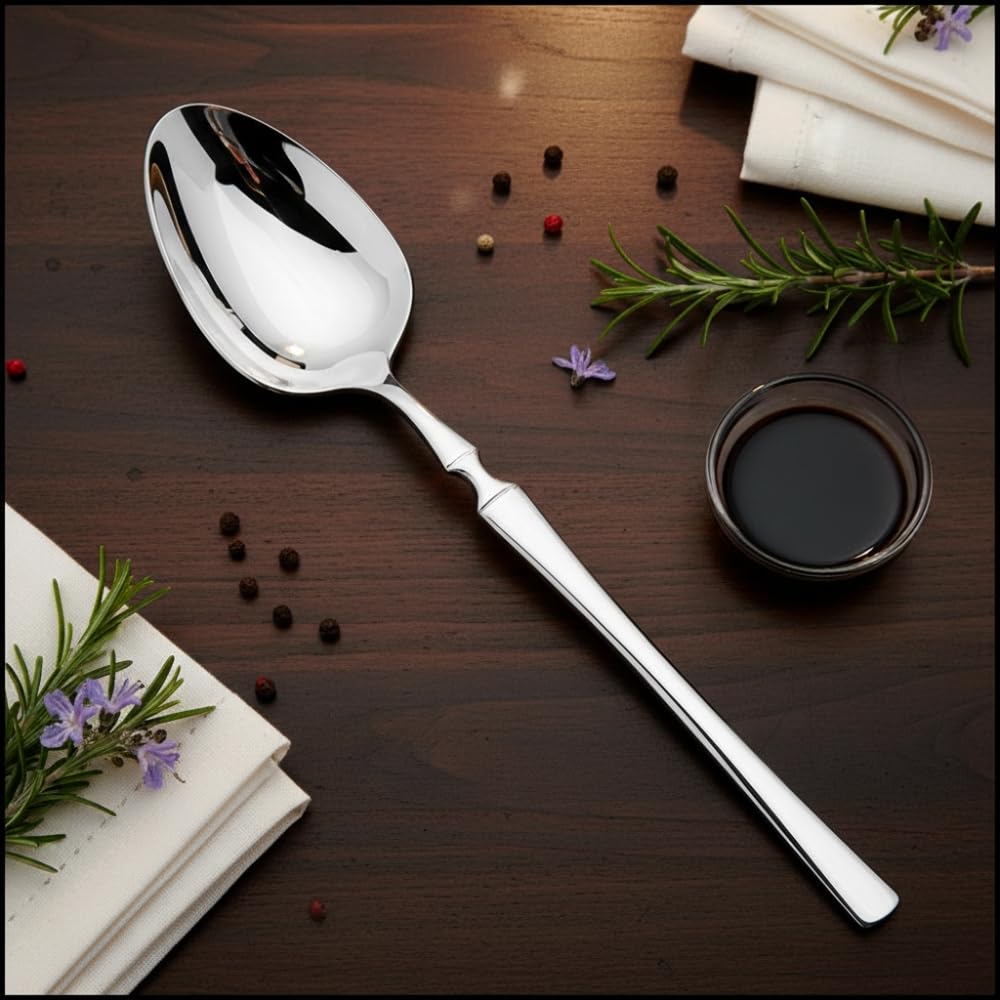 Manishaware Classic Stainless Steel Cutlery Set for Dining Table, Dishwasher Safe Glossy Flatware