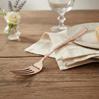 Rose Gold Checker fork set, rust resistant stainless steel, a perfect wedding, housewarming, corporate and festival gift