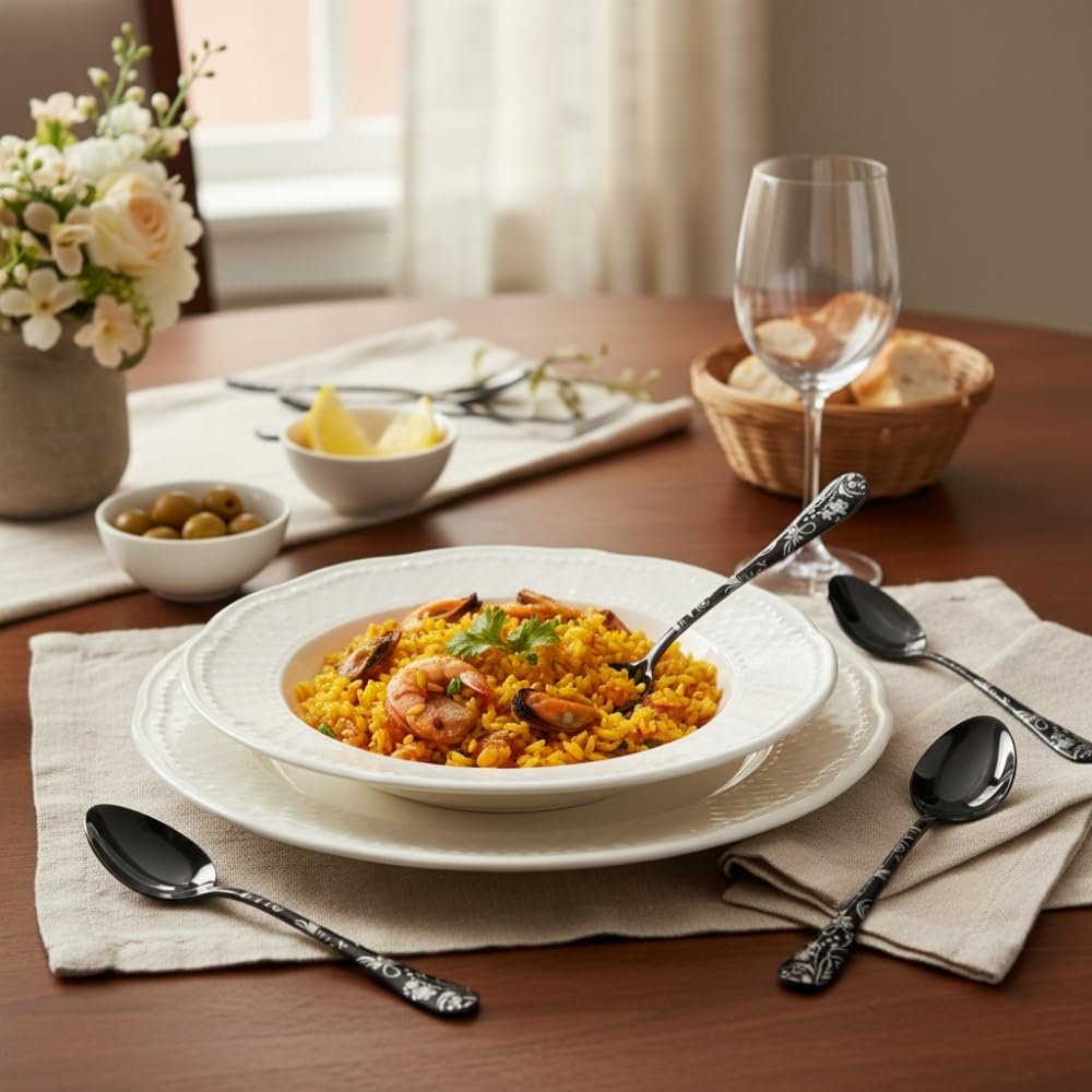 Manishaware Floral Stainless Steel Cutlery Set