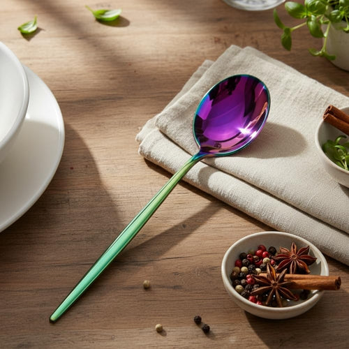 Rainbow Dinner Spoon Slim Design