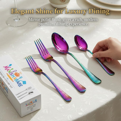 Essential Cutlery Set Hammer Design