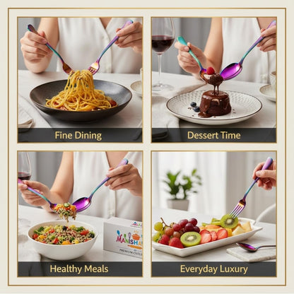 Essential Cutlery Set Hammer Design