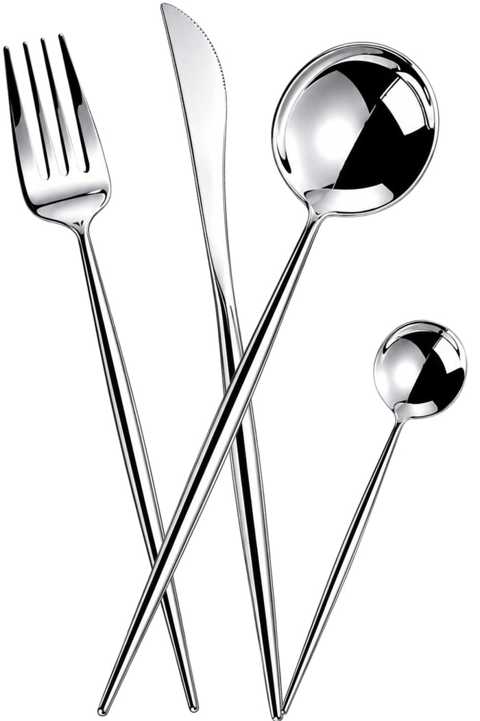 Silver Royal Cutlery Set Slim Design