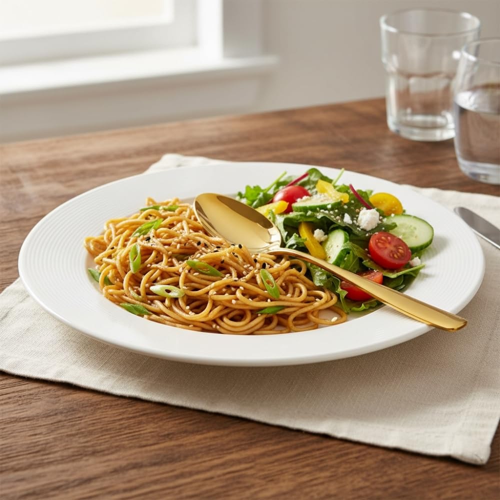 Gold Dinner Spoon Mirror Design