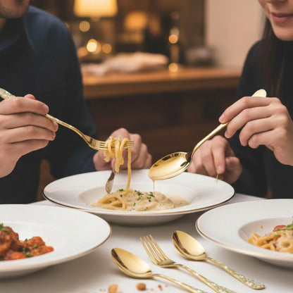 Dinner Fork Spoon Floral Design
